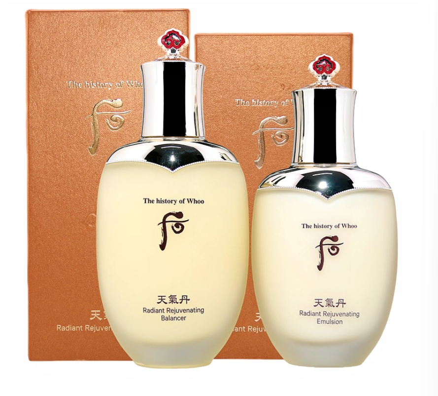 WHOO后天气丹花献水乳单品华泫水150ML乳110ML保湿抗皱
