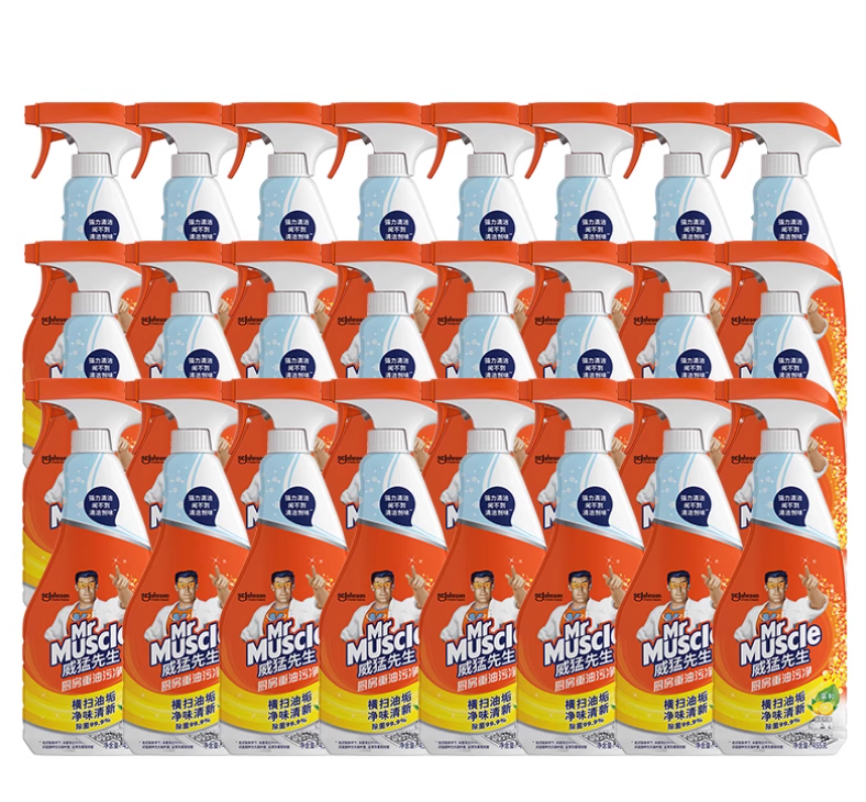 威猛先生厨房重油污净洗抽油烟机强力清洁剂去油渍垢家用24瓶装